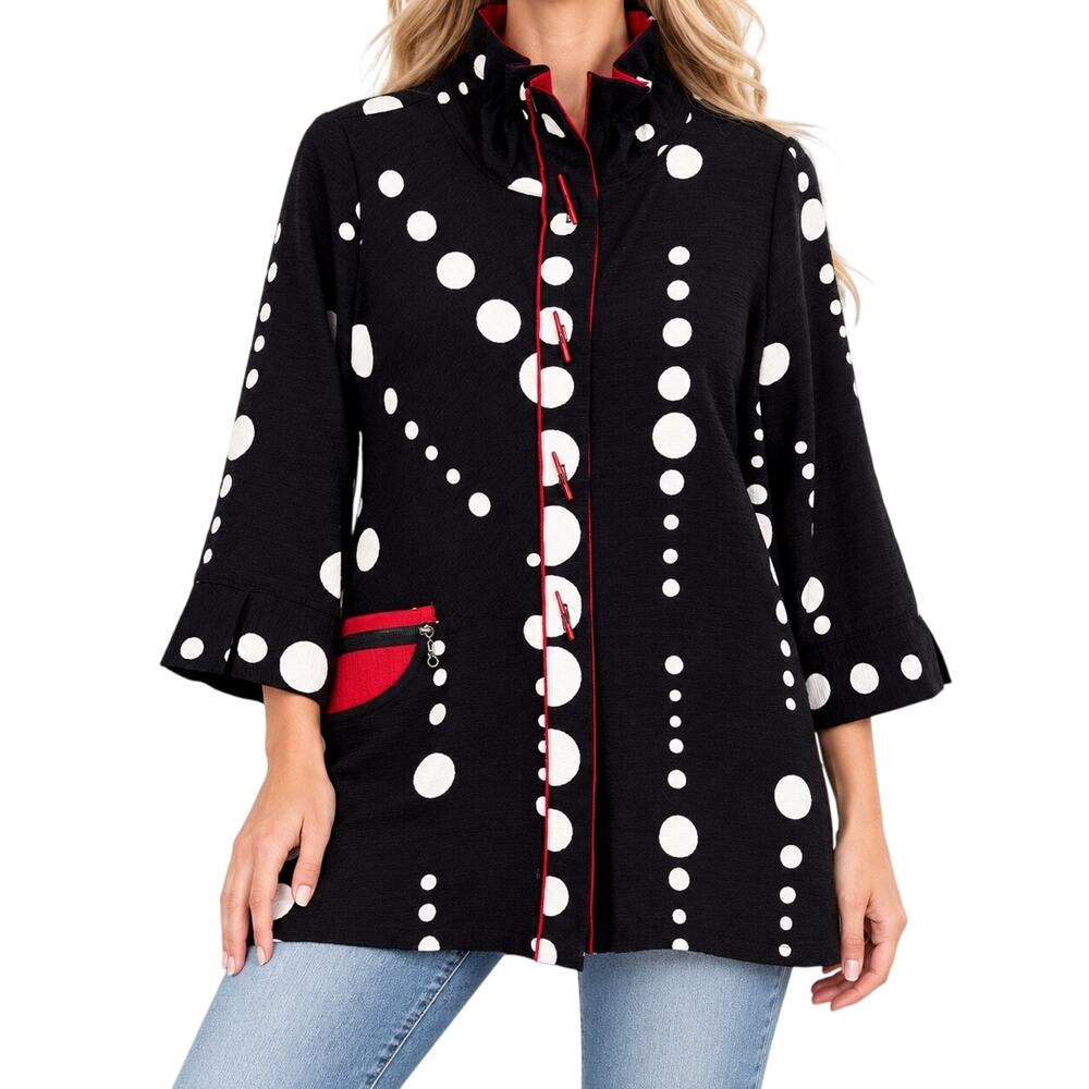 Moonlight by Y & S Medium Wearable Art to Wear Artsy Shirt Top Abstract Red